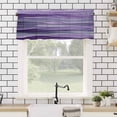 thumbnail image 4 of Abstract Art Wave Valances for Windows Watercolor Purple Rod Pocket Curtain Valance Window Treatment Short Curtains for Kitchen Living Room, 60"x14", 4 of 5