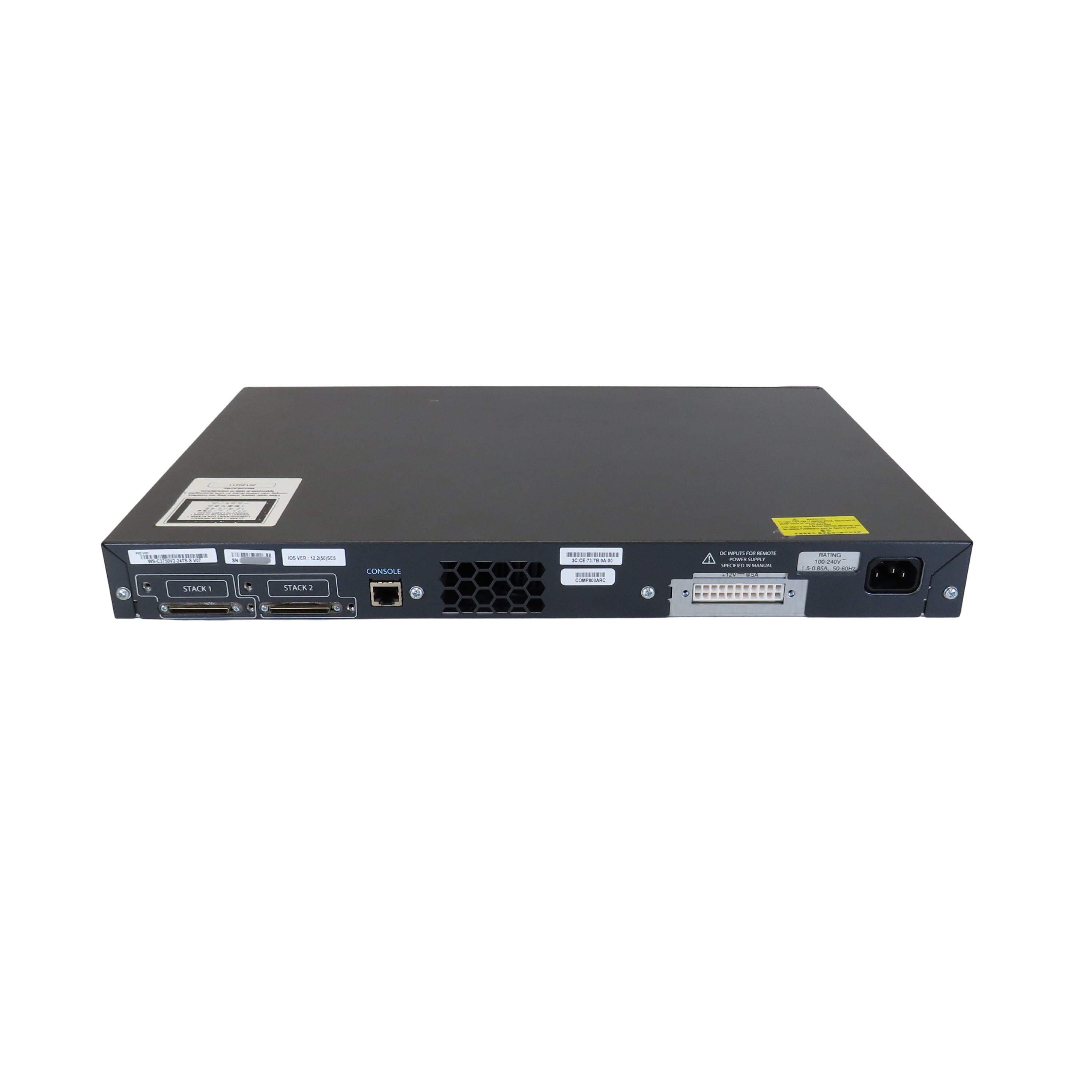 Pre-Owned Cisco WS-C3750V2-24TS-S 3750V2 24 10/100 + 2 SFP Network Switch (Good)