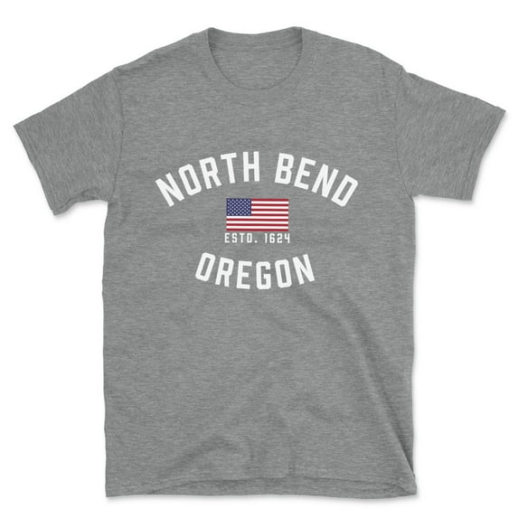 North Bend Oregon Patriot Men's Cotton T-Shirt
