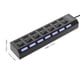 thumbnail image 2 of BRIGHTFUFU USB Hub de 7 puertos con conector USB Multi Splitter para computadora portátil para computadora portátil, 2 of 7