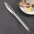 thumbnail image 4 of 1/2Pcs Fish Scale Scraper Tool Stainless Steel Fish Cleaning Kit with Comfortable Non-Slip Handle Fish Descaler Sawtooth Remover for Home Kitchen, 4 of 7