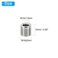 thumbnail image 2 of Uxcell 2Pcs M16xM12x15mm Male to Female Stainless Steel Thread Repair Insert, Silver Tone, 2 of 7