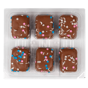 Freshness Guaranteed Galaxy Enrobed Brownie Bars with Sprinkles, 7.4 oz, 6 Count, Baked, Moist, Soft, Chewy Sweet Dessert