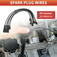 thumbnail image 3 of Cables de bobina de bujía de automóvil Unique Bargains para Suzuki Vitara Cabrio VUD 1.6 (88-02) 59kW No.3370060A10 - Paquete de 5, 3 of 6