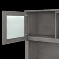 thumbnail image 6 of Somerset 72W L Shaped Desk with Hutch and Bookcase in Gray - Engineered Wood, 6 of 8