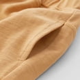 thumbnail image 7 of biudgviw Toddler Girl Boy Pants Comfortable Straight Leg Pants Kids Elastic Waist Casual Cropped Pants with Pockets(Yellow,12-13 Years), 7 of 7