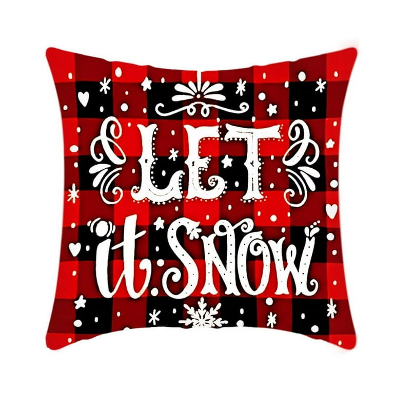Christmas Pillows Winter Xmas Holiday Farmhouse Outdoor Snowflake