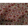 thumbnail image 4 of oneOone Silk Tabby Fabric Leaves & Floral Block Printed Craft Fabric BTY 42 Inch Wide, 4 of 4