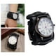 thumbnail image 5 of Reloj de pulsera punk vintage de cuero ajustable para hombre, elegante y agradable para la piel. Negro, 5 of 8