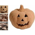 thumbnail image 2 of Stoneware Fire Pits Pumpkins 1/3/5pcs Realistic Pumpkins Reusable Fireproof Fire Pits Firepits for Outside Fireproof Fire Pit Pumpkins for Indoor Or Outdoor, Party, BBQ, Bonfire(1 pcs), 2 of 4
