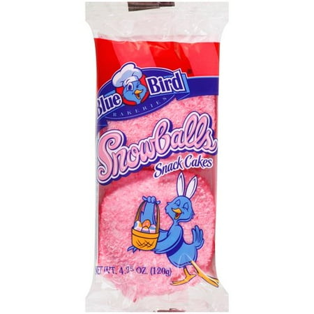 Flowers Foods BlueBird Snowballs, Pink, 2 ea