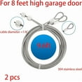 thumbnail image 2 of 304 Stainless Steel Safety Wire Garage Door Cable 8.6FT for 7 Foot high Garage Door with Torsion Spring Garage Door Opener Extension Torsion Steel Cable 2 Pack, 2 of 10