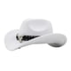 thumbnail image 2 of Sombrero de vaquero occidental de algodón, ala ancha, talla única, ideal para disfraces. m blanco, 2 of 8