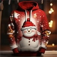 thumbnail image 2 of Sudaderas con capucha navideñas liuwei estampado de Papá Noel 3D moda para niños divertidas para mujeres, 2 of 4