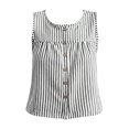 thumbnail image 5 of VBVC Women's Striped Button Down Tank Tops , Ladies' Loose Fit Sleeveless Blouse , Casual Summer Shirts For Women, S-2XL, 5 of 6