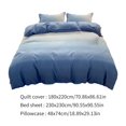 thumbnail image 3 of Taicans Duvet Cover Bedding Set Washed Cotton Like Linen Feel Super Soft Comfortable 4 Piece Vintage Plaid Checkered Comforter Cover Set,1 Bed Sheets 1 Duvet Cover & 2 Pillowcase, 3 of 5