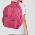 thumbnail image 1 of Feltree Transparent Mesh Backpack Beach Bag Extra Large Pool Mesh Backpack Large Beach Backpack for Beach Picnic Shopping Camping Grocery, 1 of 8