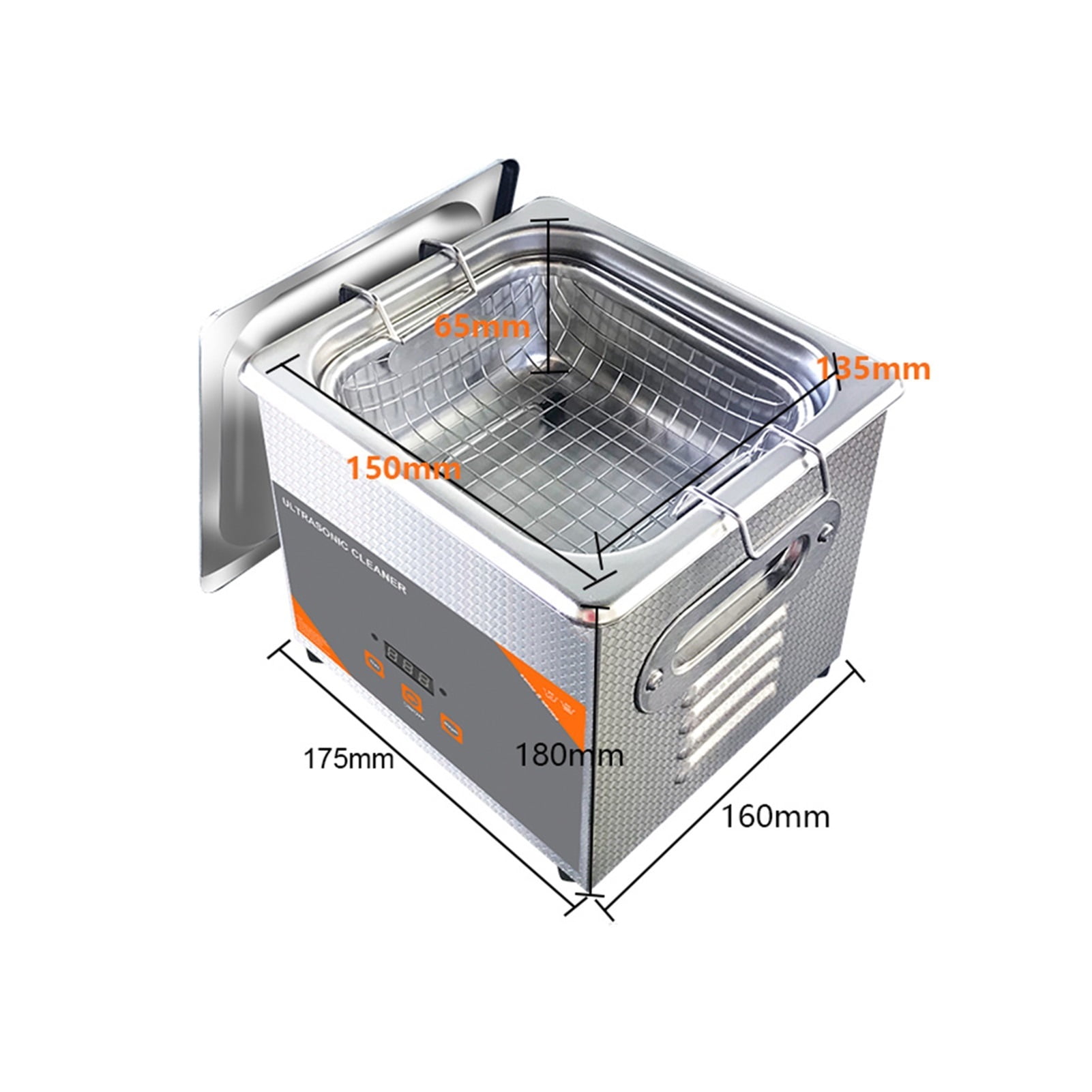 Ultrasonic Cleaner Timer 60W For Jewelry Watch Glasses Dental Razor Beauty Brush Bath Ultrasound Sonic 1000ml ,Strong Cleaning