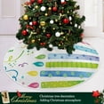 thumbnail image 6 of FMSHPON Christmas Birthday Cake Ribbons Xmas Christmas Tree Skirt Stand Mat for Holiday Party Decoration Indoor Outdoor 36 inches, 6 of 6