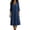 Navy, variant on Guieoi Plus Size Solid-Color Embroidered Dress,Womens Dresses Black L