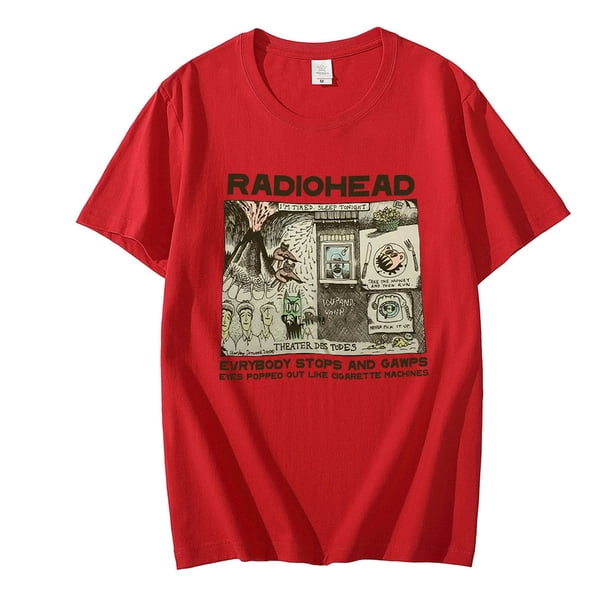 Camiseta de Radiohead para Hombre, Camisetas de algodón a la moda para verano, Camisetas para niños, Camisetas de Hip Hop Arctic Monkeys, Camisetas para mujer, Camisetas Rock Boy para Hombre