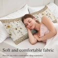 thumbnail image 5 of Vintage Spring Floral Body Pillow Covers 20"x54", Farmhouse Botanical Rustic Soft Brushed Microfiber Breathable Throw Pillow Covers, Pillowcase with Zipper for Couch Sofa Bedroom Living Room, 5 of 9