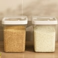 thumbnail image 4 of Openpig Food Storage Containers With Lids, Airtight Rice Dispenser, Large Capacity Storage Bins, BPA Free Plastic Sealed Holder Bin Dispenser, Pet Food Container, Rice Bucket for Cereal Grain Flour, 4 of 7