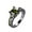 Green GN9, variant on Latrodar Gorgeous Black Copper Alloy Ring Inlaid With Zircons In Various Colors Up to 30% Off