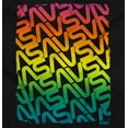 thumbnail image 2 of NASA Worm Logo Rainbow Gradient Sweatshirt for Men or Women Brisco Brands S, 2 of 6