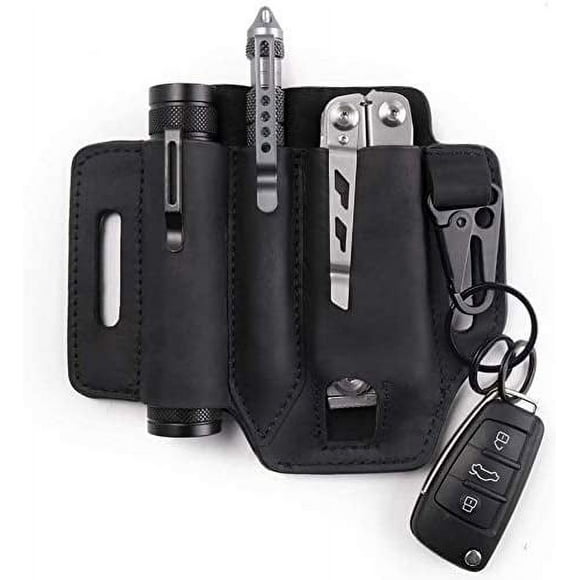 Leather Sheath Multitool Leather Sheath Organizer with Key Holder