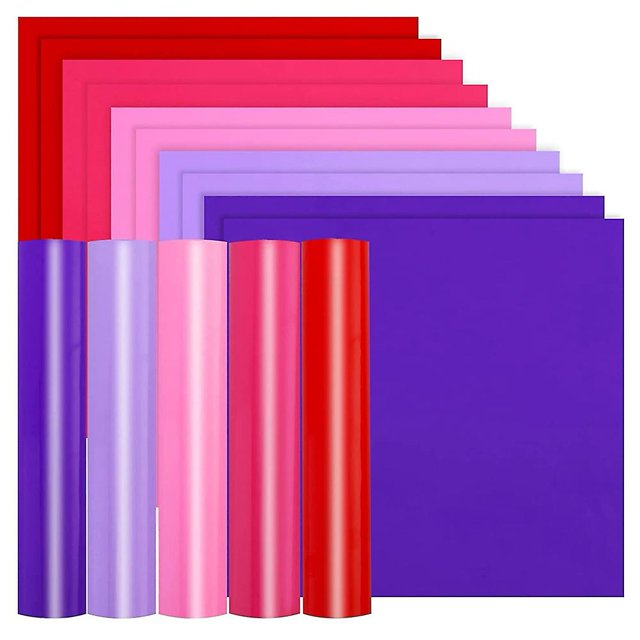 Paquete de 10 hojas de vinilo impermeable de 12x12 pulgadas para tazas, decoración de ventanas Afortunado Sencillez