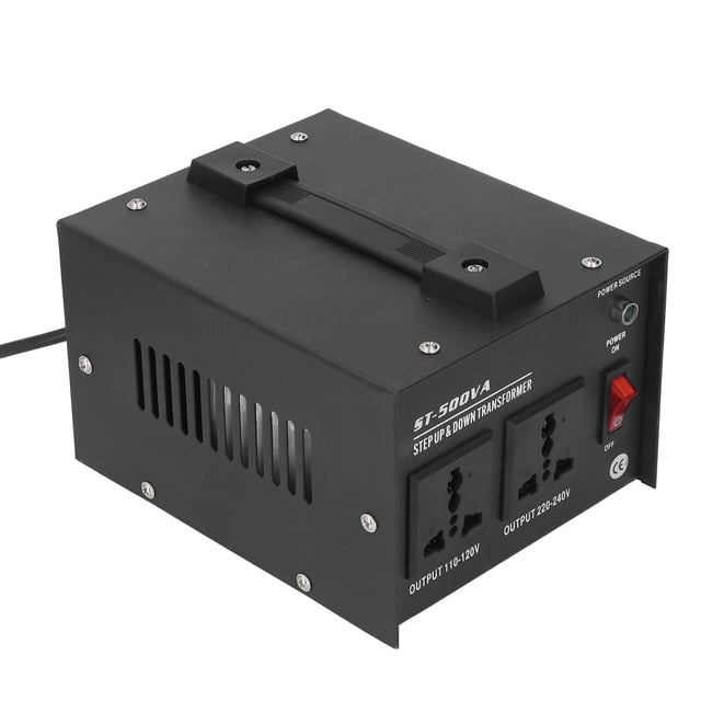 500W Step Up Transformer Heavy Duty Voltage Converter Input 110V-120V/220V-240V