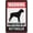Warning Sign 2, variant on Warning Protected By Scottish Deerhound Sign Sign, 8"x12" Grade Reflective Sheeting Rust Free Aluminum, Weather Resistant, Waterproof, Easy To Mount