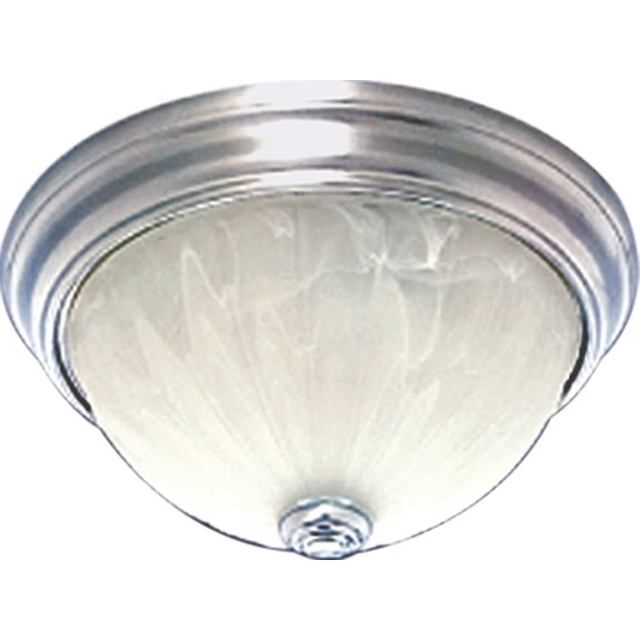 Volume Lighting 7734-33 Marti 3 Light 15" Wide Flush Mount Bowl Ceiling Fixture - Nickel