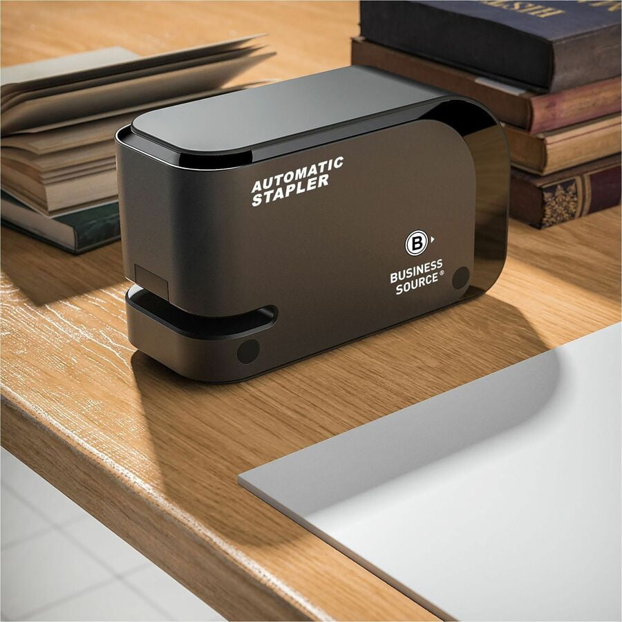 Business Source, BSN00081, Electric Stapler, 1 Each, Black