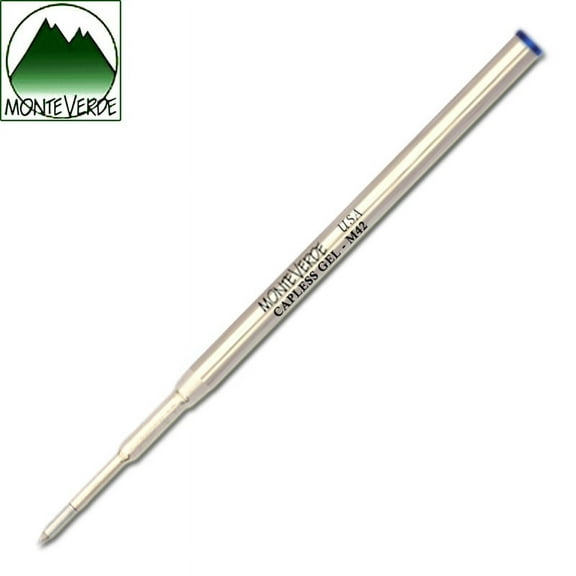 Monteverde M42 Capless Gel Refill to Fit Montblanc Ballpoint Pens - Blue, Fine, 1 Pack (M421BU)