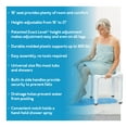 Carex Universal Shower Chair and Bath Seat with Patented Exact Level