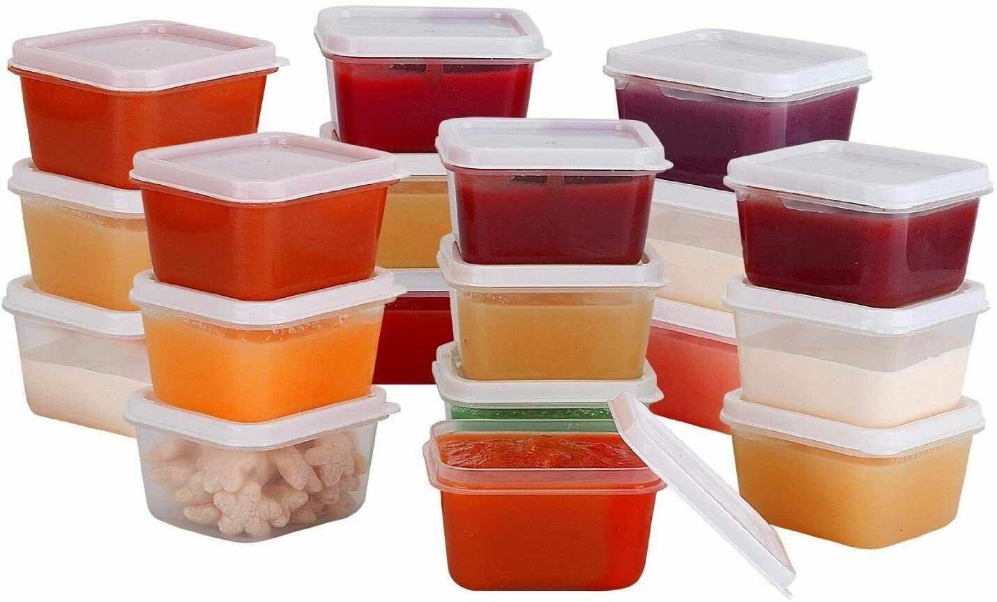 Mini Food Storage Containers, Condiment, and Sauce Containers, Baby