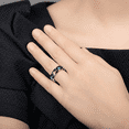 thumbnail image 3 of Wrongduck Titanium Steel Fitness Tracking Ring with Nebula Pattern for Women Men Wireless Charging Activity Ring for iOS Android, 3 of 9