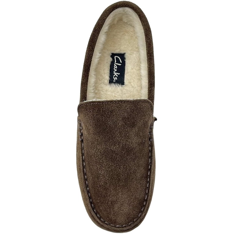 Clarks Mens Venetians Moccasin Faux Fur Lined Slipper  display picture 1