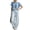 Blue, variant on Wutalume Women's Solid Striped Two Piece Sets - Cotton Linen Casual Set with Pockets, Breathable Lightweight for Summer Daily and Travel,Navy XL