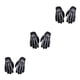thumbnail image 1 of Qarigey Guantes de ciclismo para motocicleta multifuncionales de nailon, transpirables y ligeros, con dedos completos, color blanco XS (niño) Type1 NO1, 1 of 6