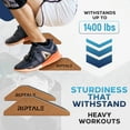 thumbnail image 4 of Riptale Cork Squat Wedge Block - 2 Pieces - Slant Board for Squats with Anti-Skid Top Grip and Non-Slip Bottom Strips - Carry Bag for Easy Portability - Sturdy Slant Board for Calf Stretching, 4 of 7