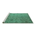 thumbnail image 2 of Ahgly Company Machine Washable Indoor Rectangle Southwestern Turquoise Blue Country Area Rugs, 5' x 8', 2 of 4