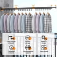 thumbnail image 2 of Tendedero de Ropa Plegable Pared, Capacidad de Carga 35KG, Tendedero Retráctil Pared, Estante de Ropa Extensible de 120cm y 18 Ganchos Ajustable 360° para Tendederos Interiores para Piso, Apartamento, 2 of 7