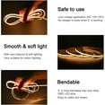 Cob Led Strip Light Ip67 Waterproof Strip Light Flexible Super Bright Led Strips,16.4Ft 3000K