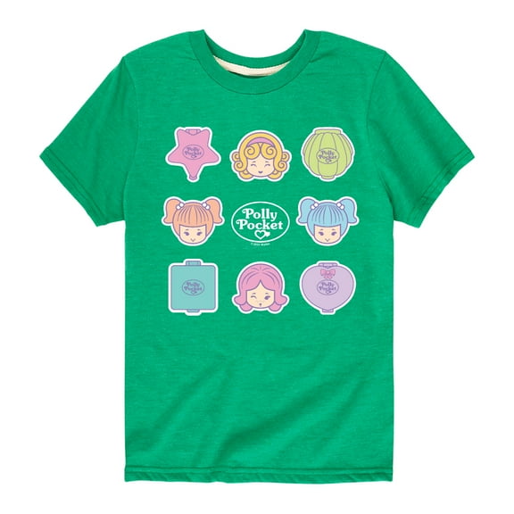 Polly Pocket - Polly Pocket Grid - Toddler And Youth Short Sleeve Graphic T-Shirt