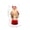 B, variant on Christmas LED Snow Globe Candle Lamp, Light Up Santa Snowman Figurine, Warm Flameless Night Light Mini Tabletop Ornament for Xmas Home Mantel Window Holiday Party Decorations & Stocking Stuffer Gift