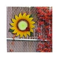 thumbnail image 5 of LuxenHome Sunflower Metal and Glass Outdoor Wall Decor, 5 of 10