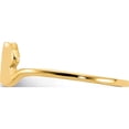 thumbnail image 4 of 14K Yellow Gold Polished Cat Adjustable Cuff Ring (Size 7) Made In Turkey r639, 4 of 5